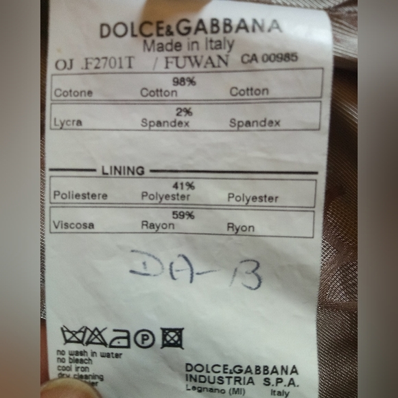 DOLCE AND GABBANA LADIES GRAY VELOUR BLAZER - Picture 15 of 16